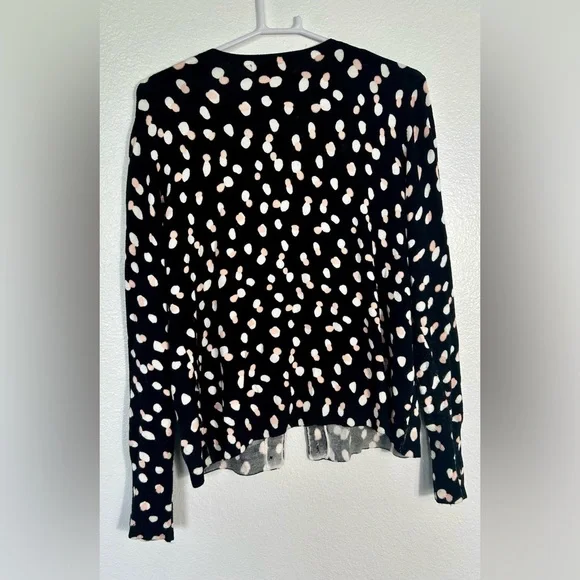 Philosophy polka  dot cardigan, button up. Petite large - Picture 4 of 6